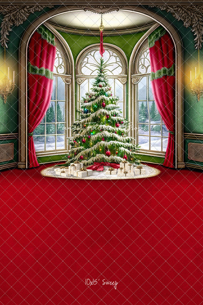 Cathedral Christmas - Red Carpet Option - with Sweep Option