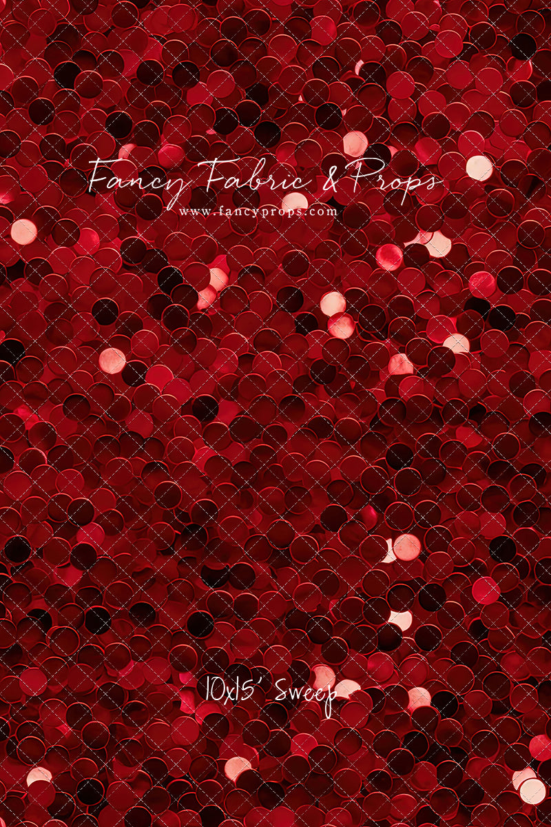 Chunky Red Sequins
