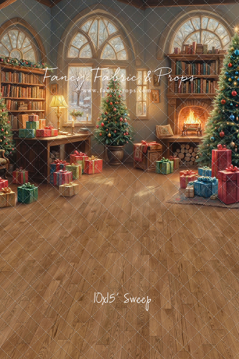 Festive Fireside Study - with Sweep Option