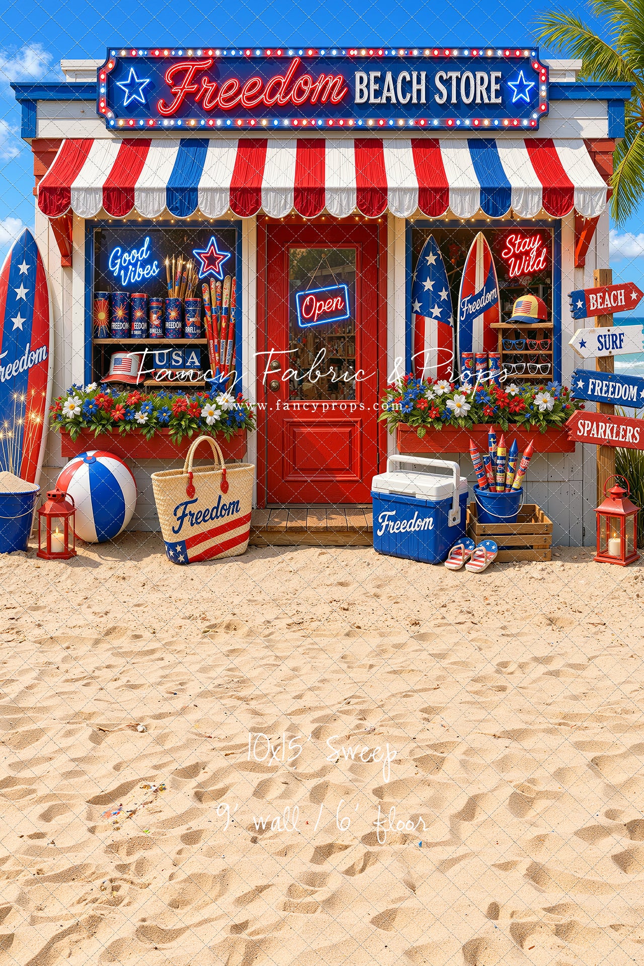 Freedom Beach Shoppe - With Sweep Option