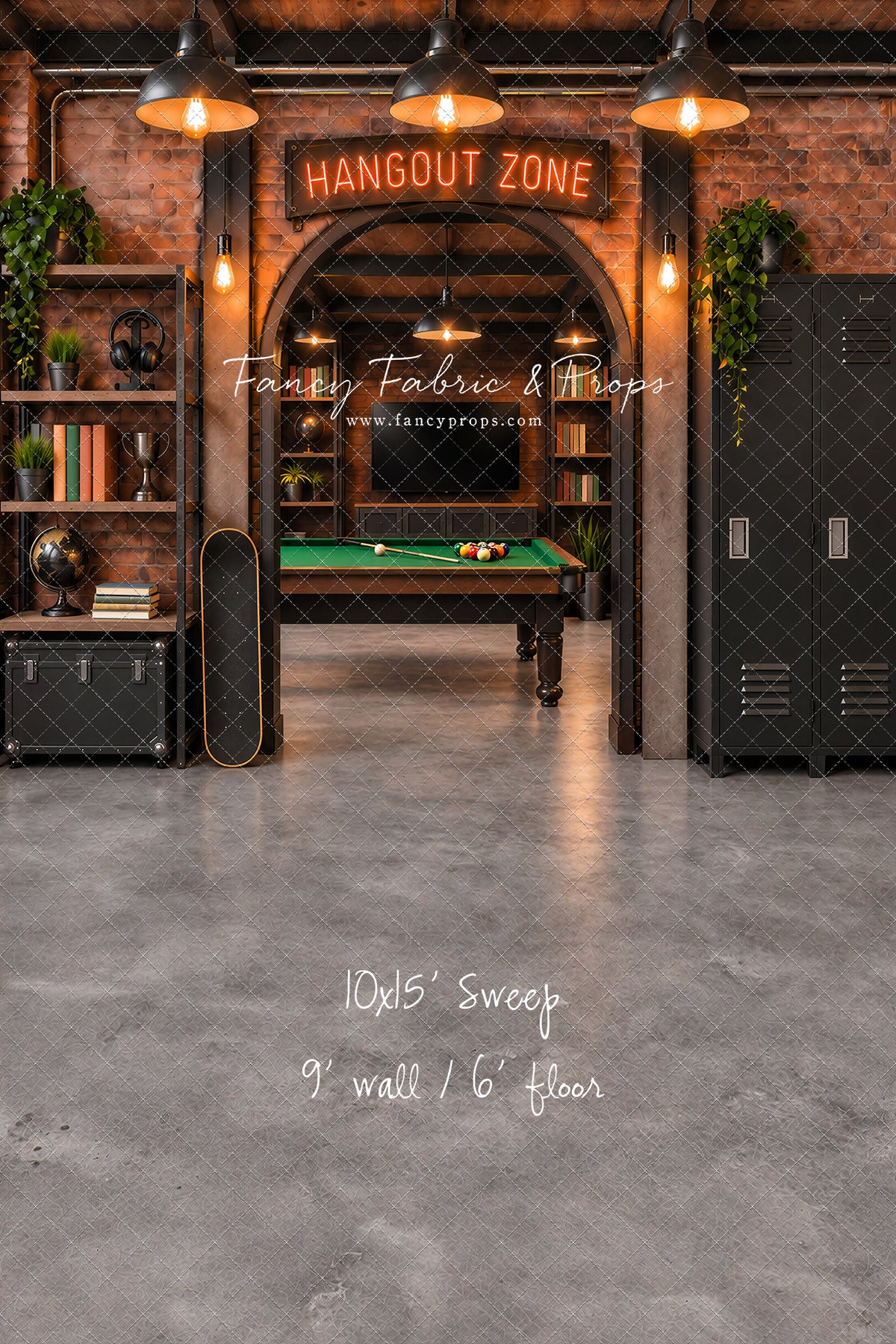 Industrial Loft Hangout Zone - With Sweep Option