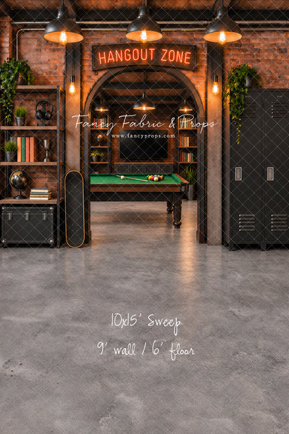 Industrial Loft Hangout Zone - With Sweep Option