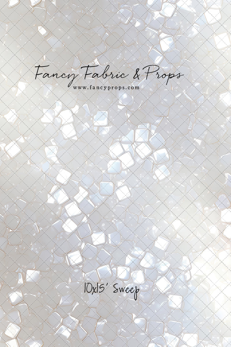 Iridescent White Sparkle