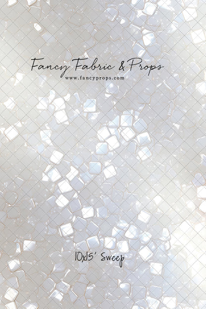 Iridescent White Sparkle