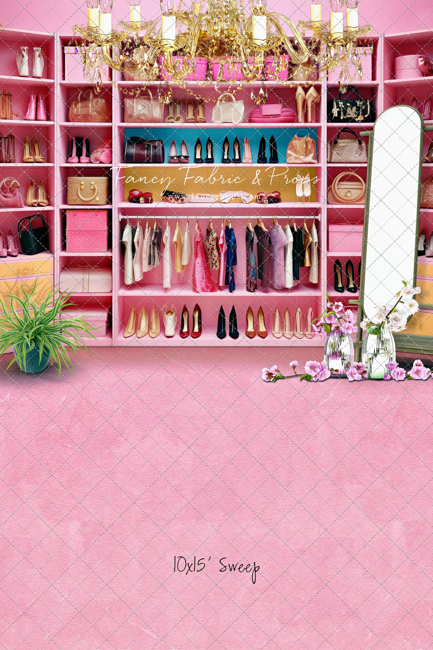 Nikki's Closet - Pink Carpet Option - With Sweep Option