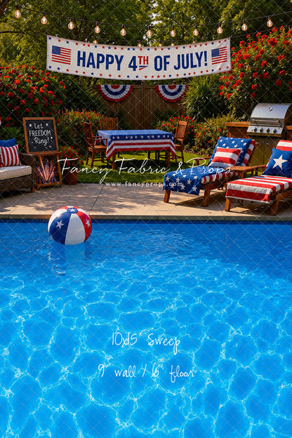 Red, White & Poolside Nights - With Sweep Option