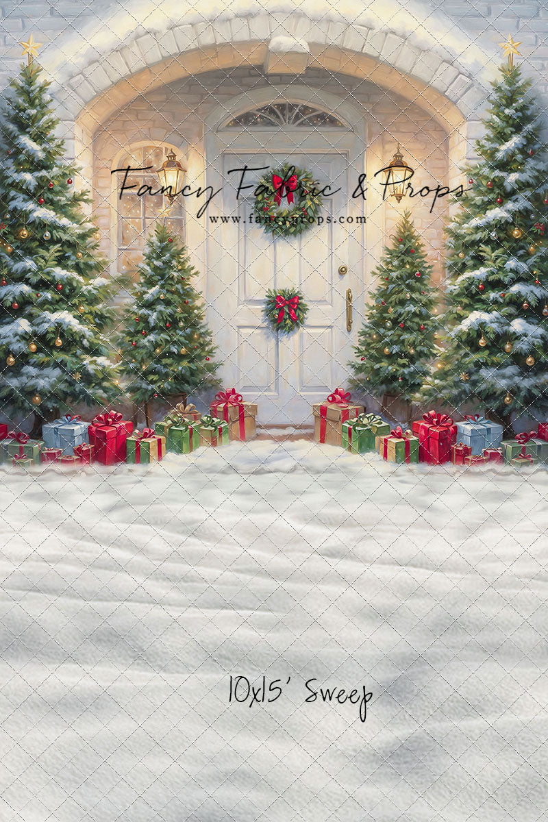 Snowy Doorstep Delight - With Sweep Option
