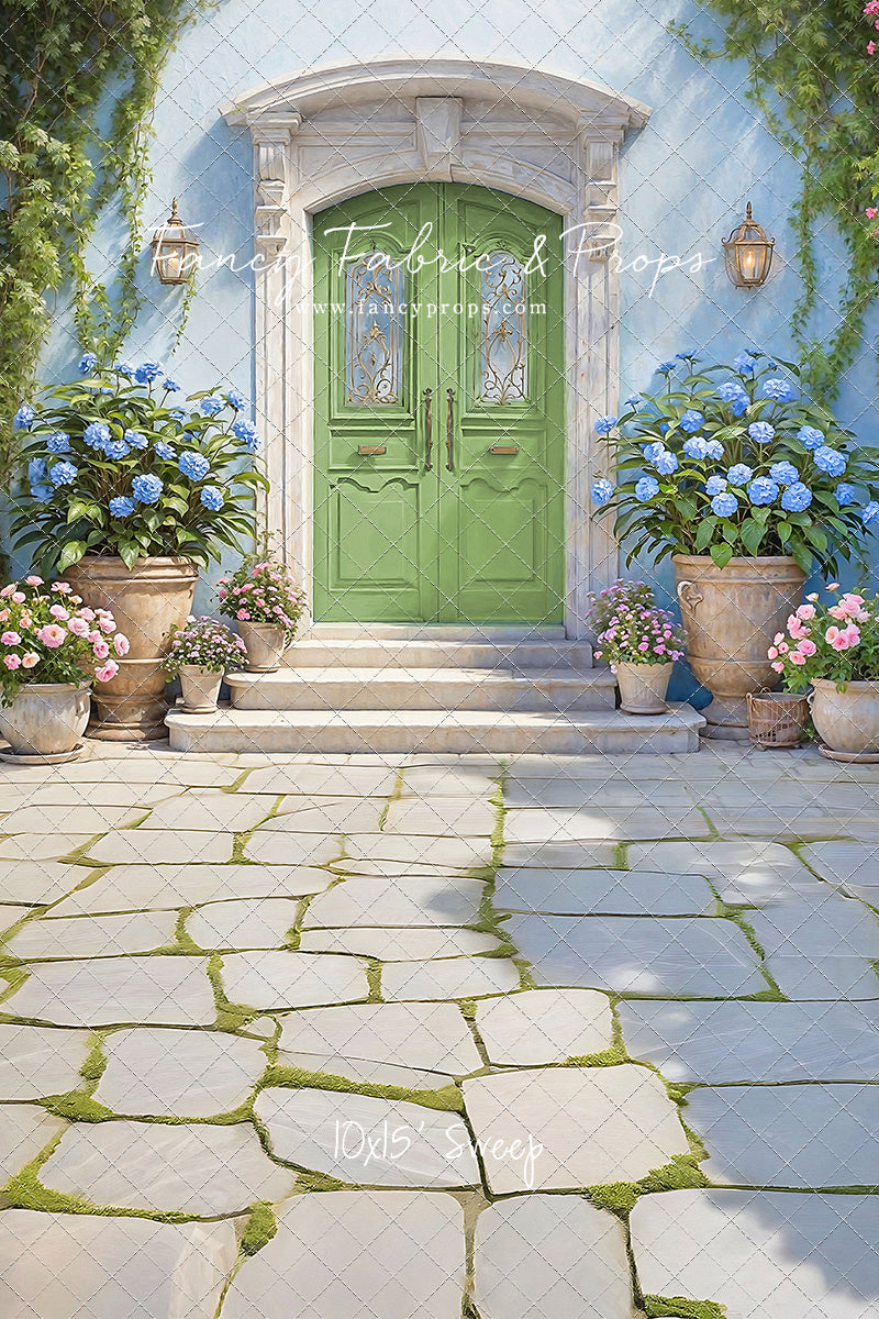 Summertime Patio - Green Door - With Sweep Option