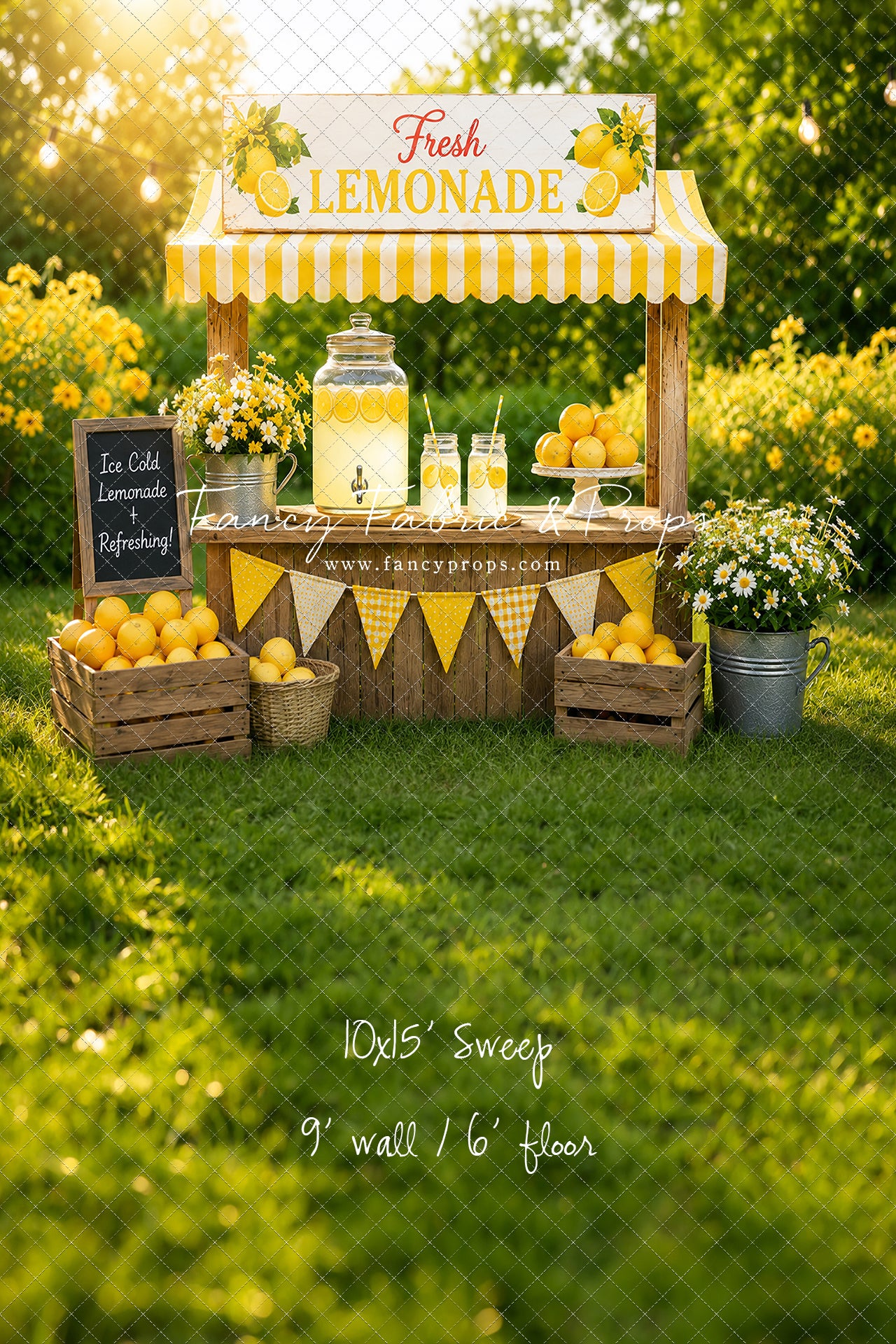 Sunny Days Lemonade Stand - With Sweep Option