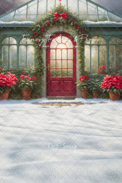 Whimsical Winter Greenhouse - With Sweep Option