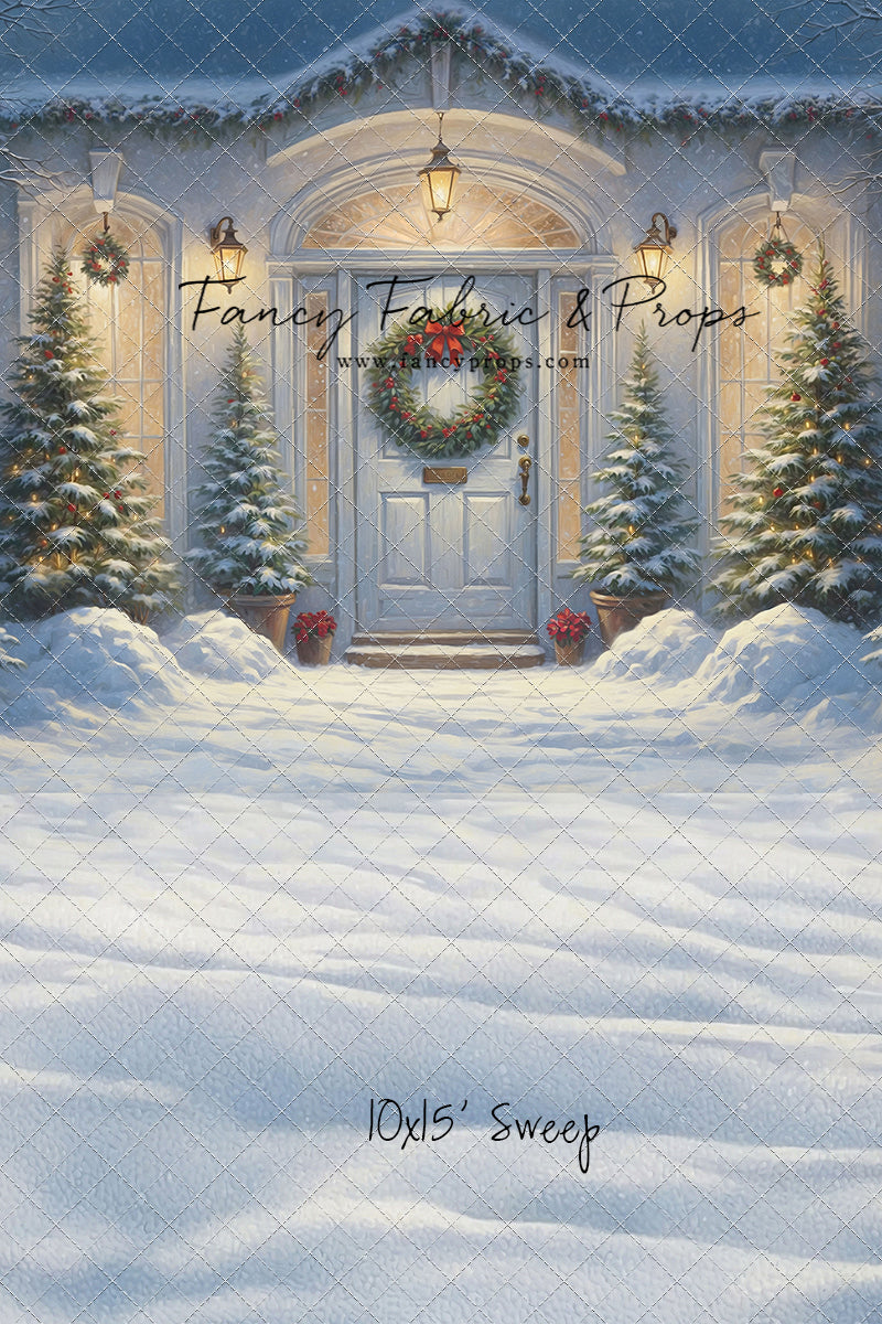 White Christmas Welcome - With Sweep Option