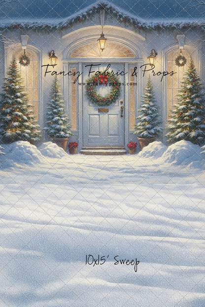 White Christmas Welcome - With Sweep Option