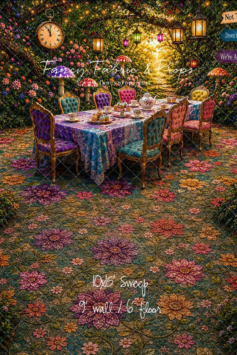 Blooming Garden Tea Party - With Sweep Option