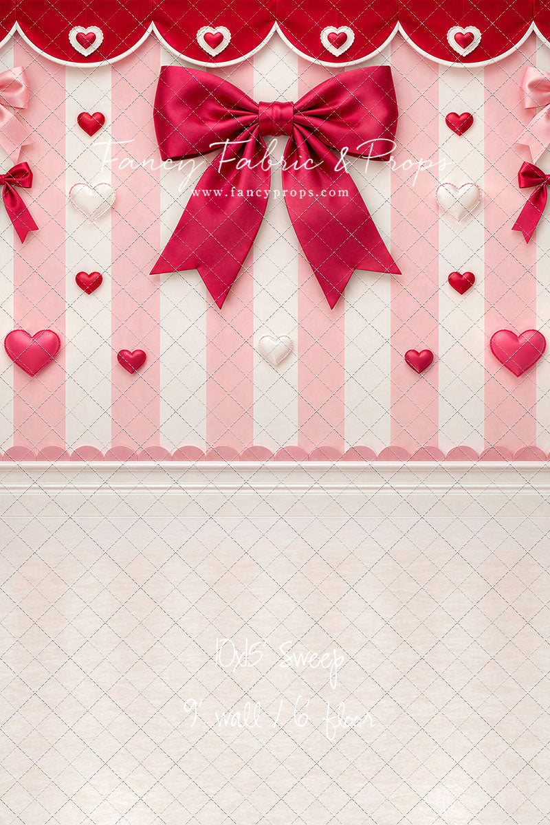 Bow Tied Valentine Wall - With Sweep Option