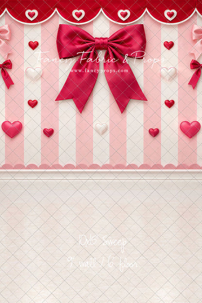 Bow Tied Valentine Wall - With Sweep Option