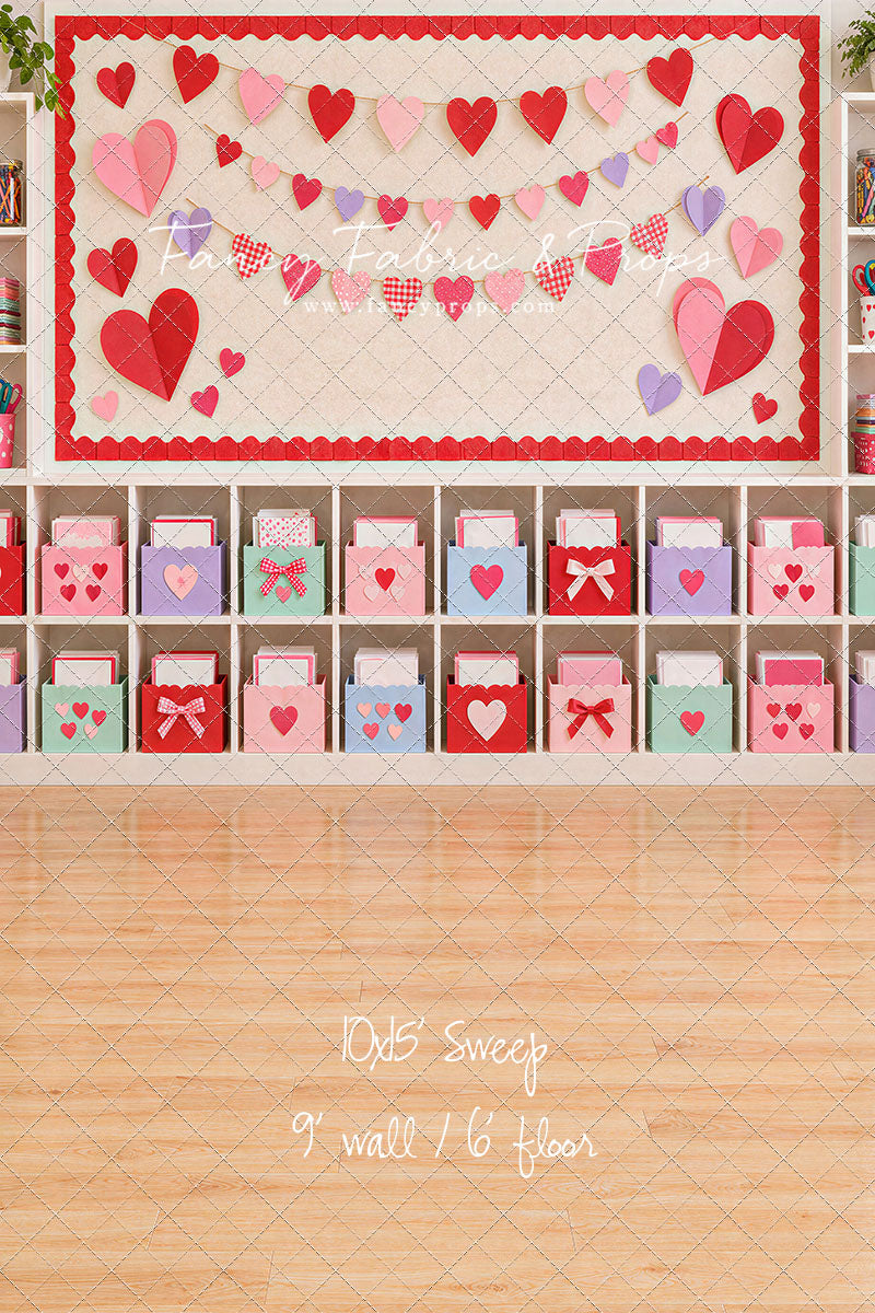 Cheerful Valentine Classroom - With Sweep Option
