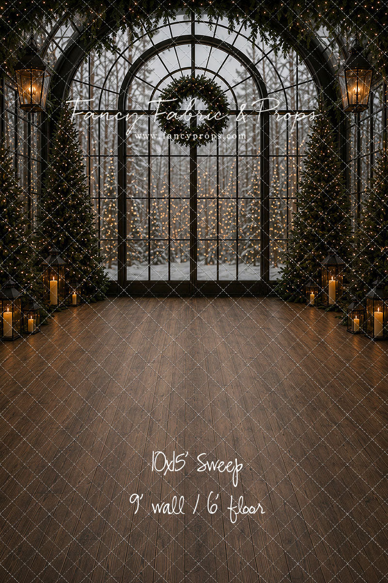 Evening Christmas Window - with Sweep Option