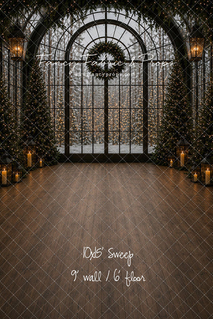 Evening Christmas Window - with Sweep Option