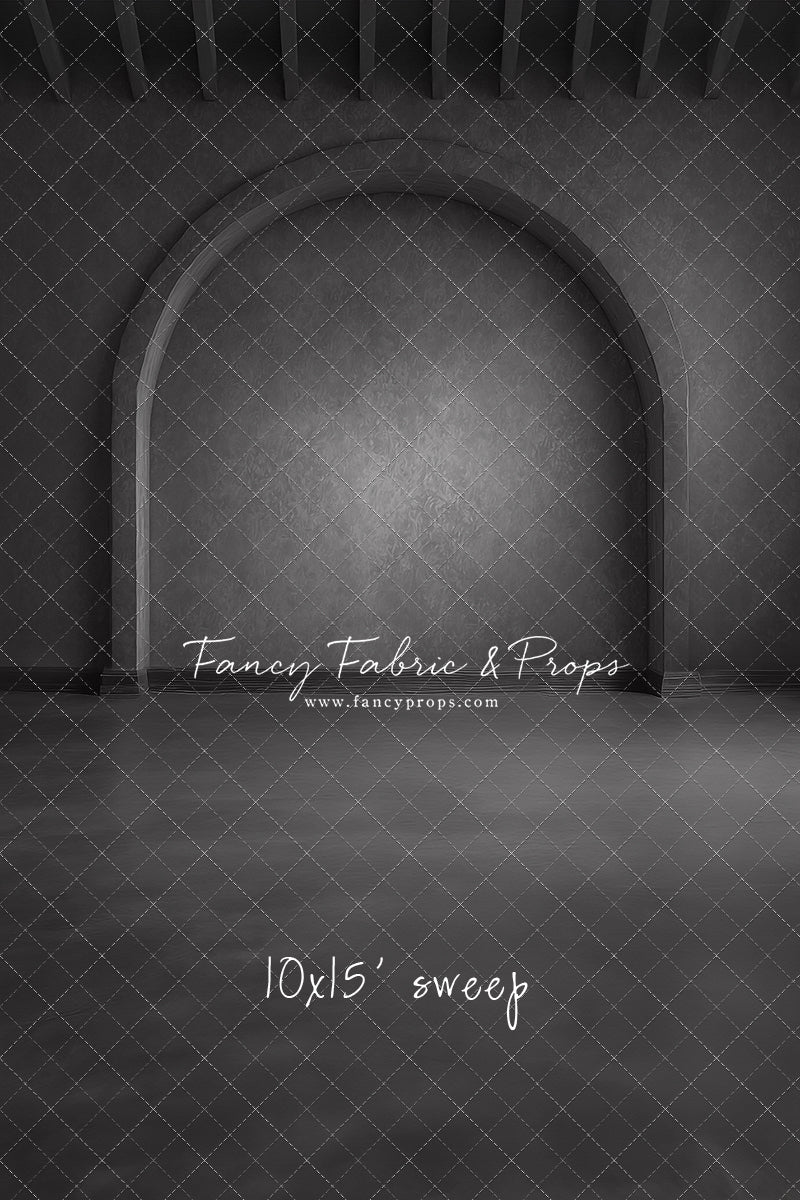 Elegant Charcoal Alcove - Solid Floor - With Sweep Option