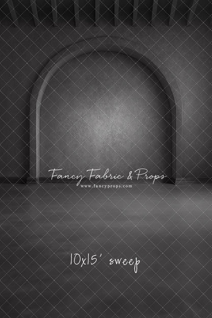 Elegant Charcoal Alcove - Solid Floor - With Sweep Option