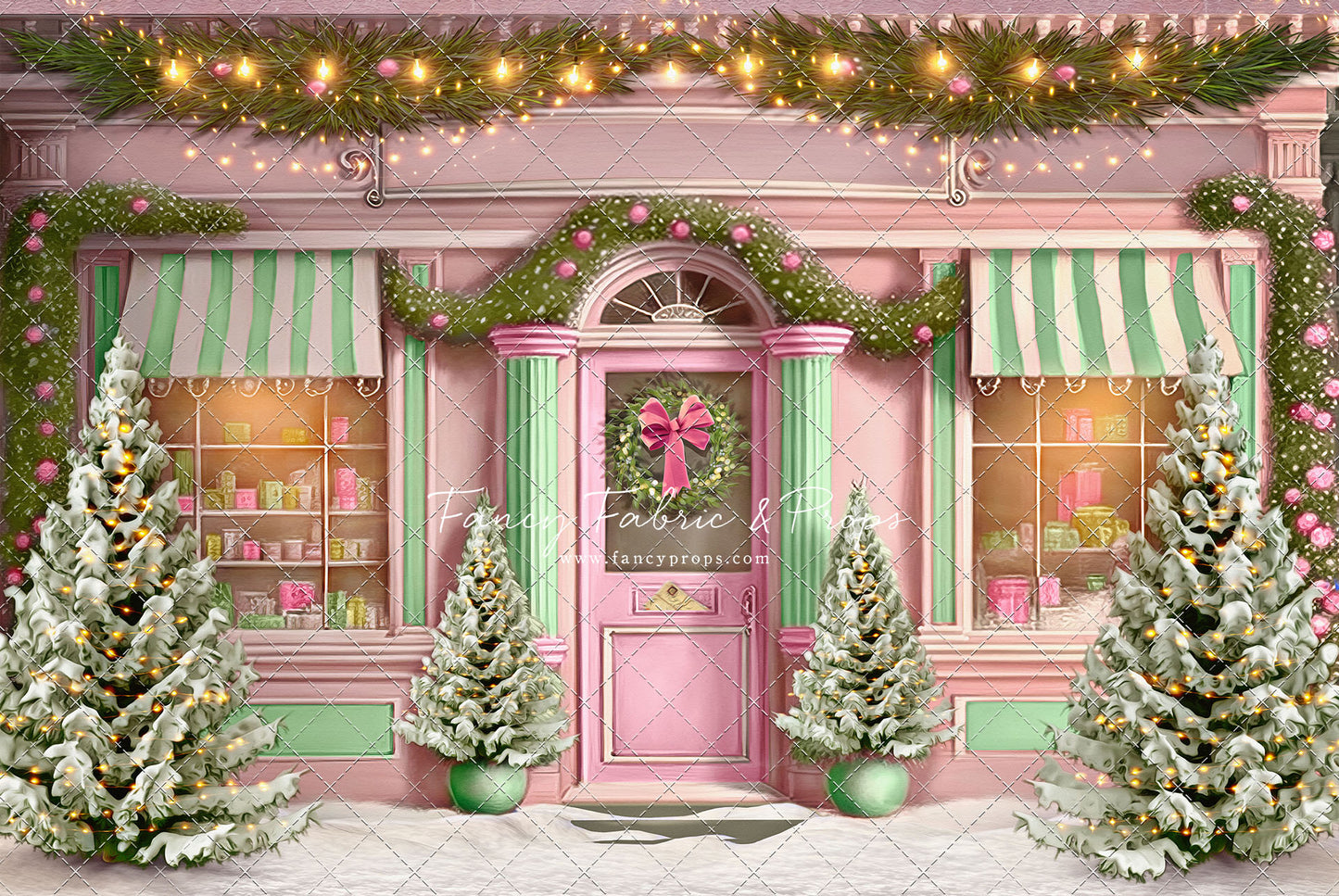 Frosty Sweet Shop - Pink & Green - with Sweep Option