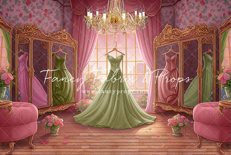 Dress Like A Princess - Green Dress - With Sweep Option