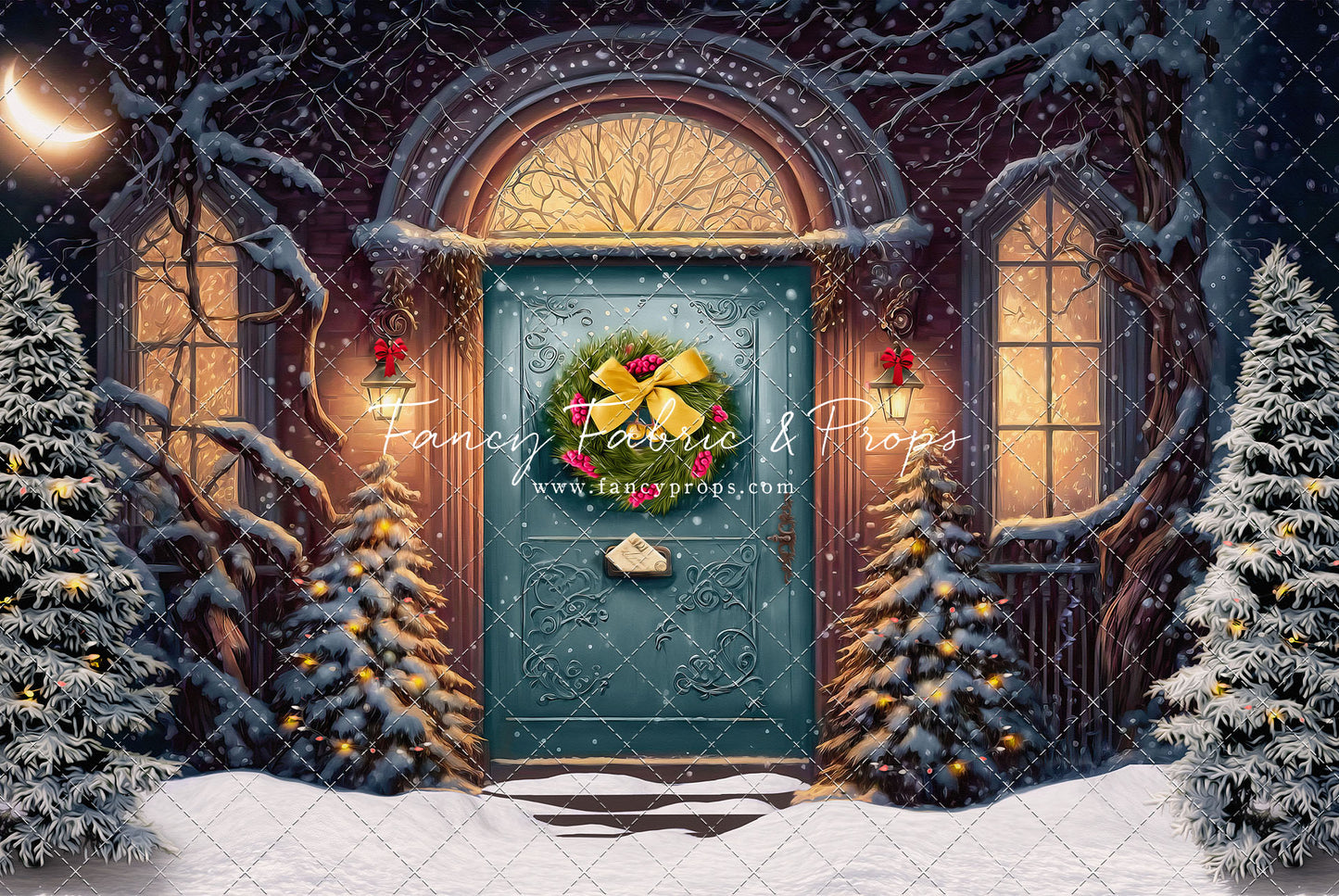 Home For The Holidays - Blue Door Option - with Sweep Option