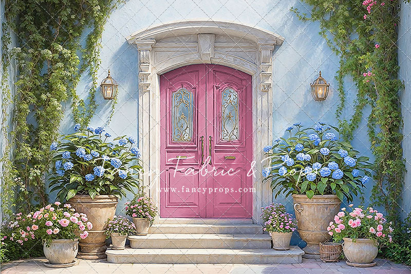 Summertime Patio - Pink Door - With Sweep Option