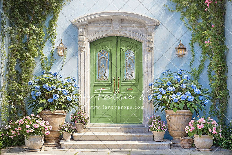 Summertime Patio - Green Door - With Sweep Option