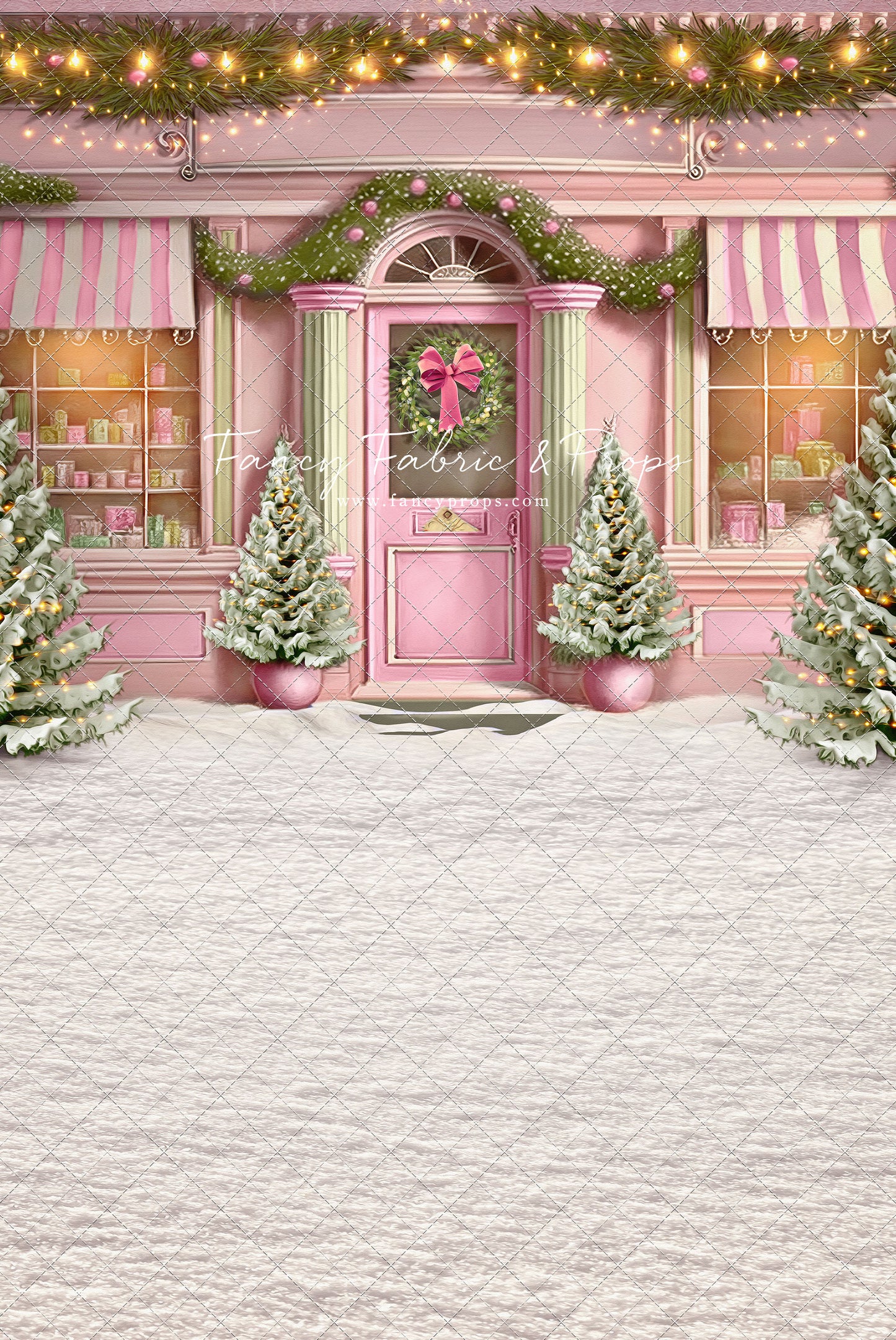 Frosty Sweet Shop - Pink & Sage - with Sweep Option