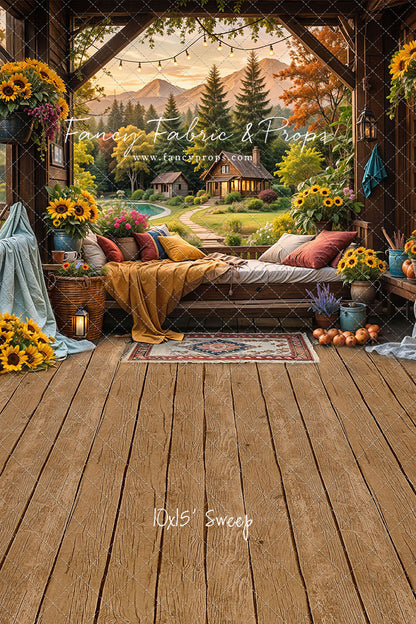 Autumn Sunflower Hideaway - With Sweep Option