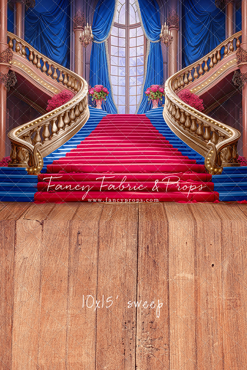 Ballroom Royal Staircase - Royal & Red - With Sweep Option