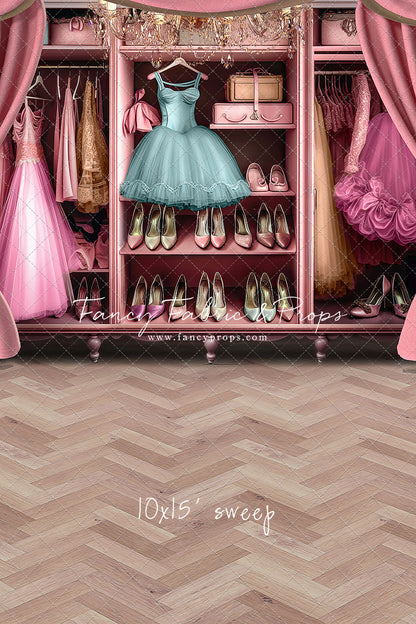 Barbie's Fabulous Wardrobe - Blue Dress Option - With Sweep Option