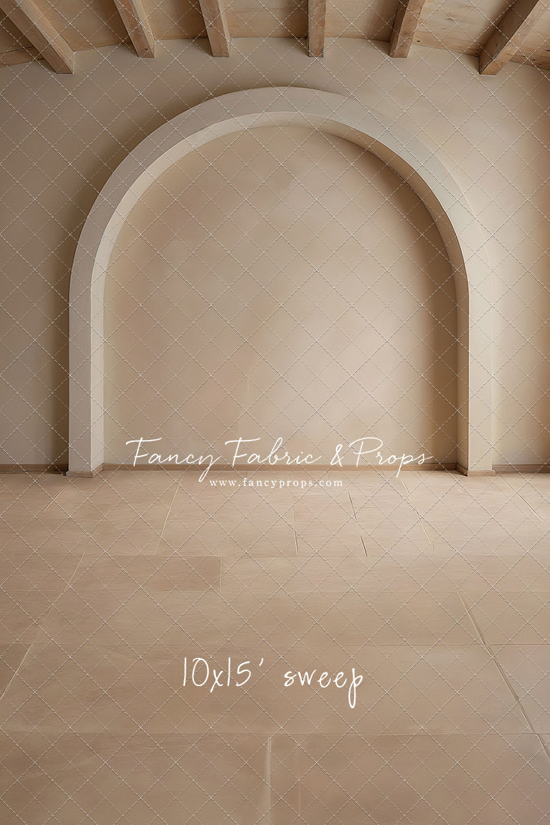 Beige Elegant Arch - Tile Floor - With Sweep Option