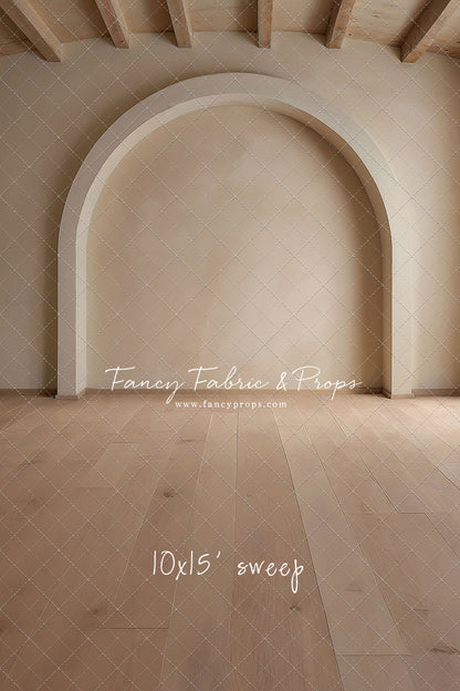 Beige Elegant Arch - Wood Floor - With Sweep Option