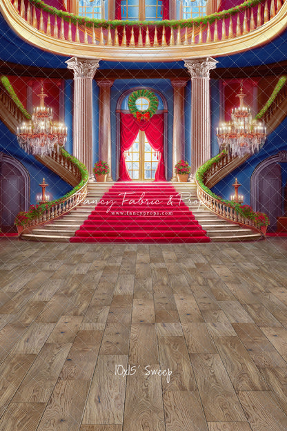 Belle's Royal Staircase -Wood Floor - With Sweep Option