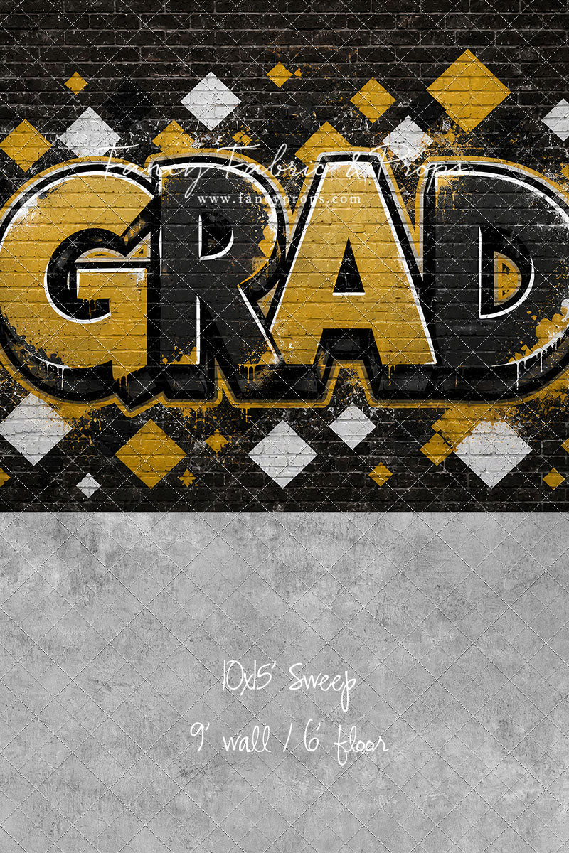 Black & Gold Grad - With Sweep Option