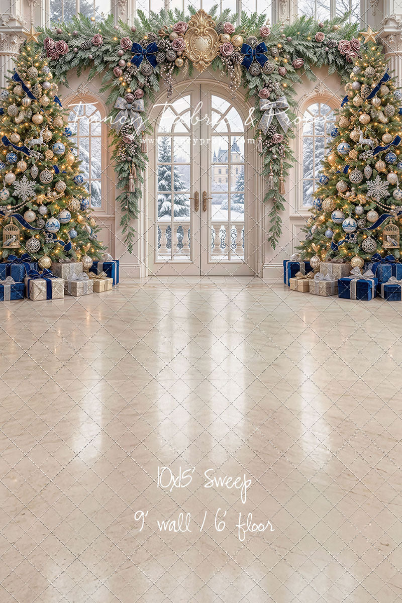 Blue Christmas Foyer - with Sweep Option