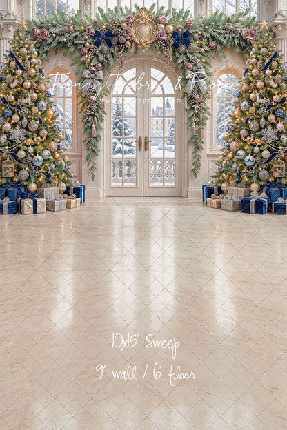 Blue Christmas Foyer - with Sweep Option