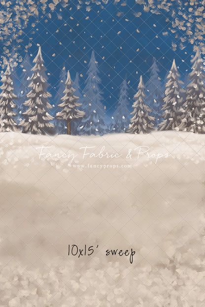 Blue Snowy Sky - with Sweep Option