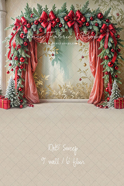 Bowtied Vintage Christmas - with Sweep Option