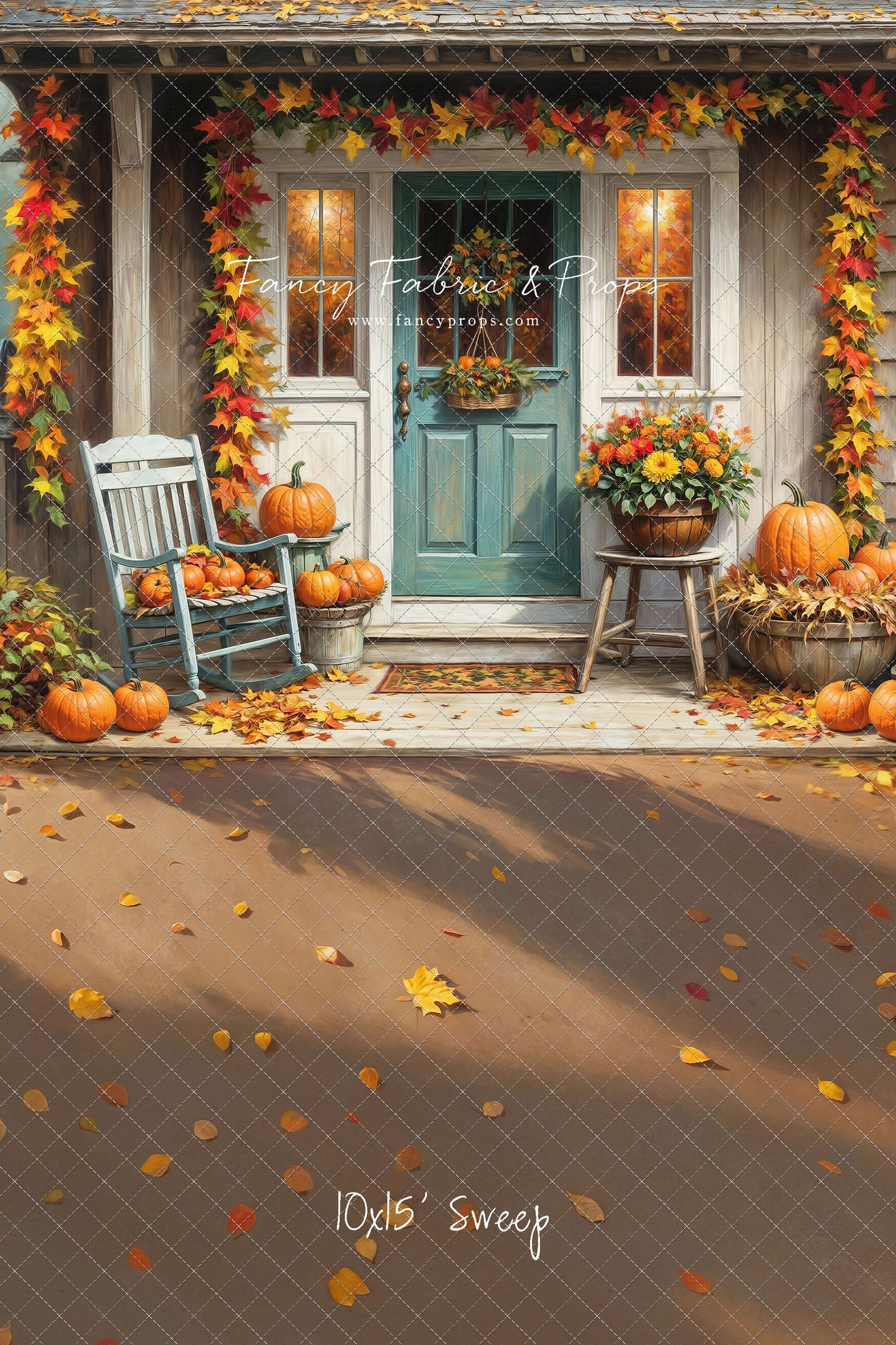 Charming Autumn Porch - With Sweep Option