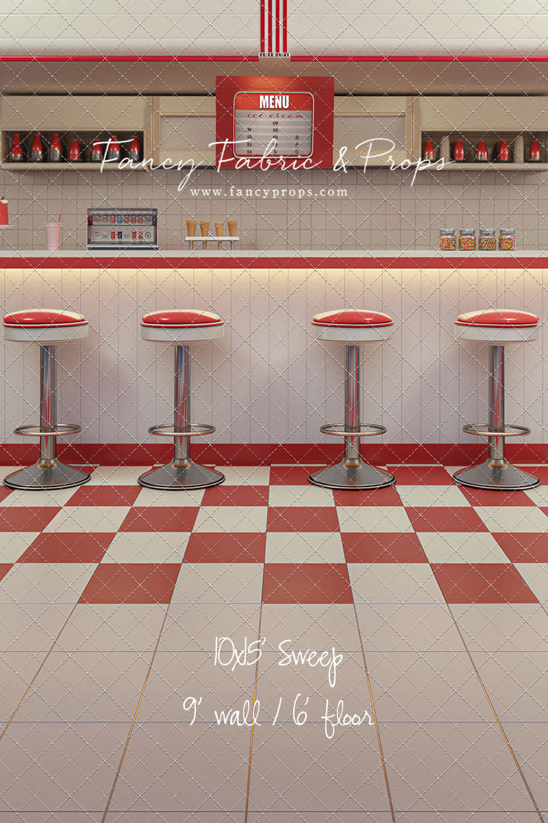 Cherry Cream Diner - With Sweep Option