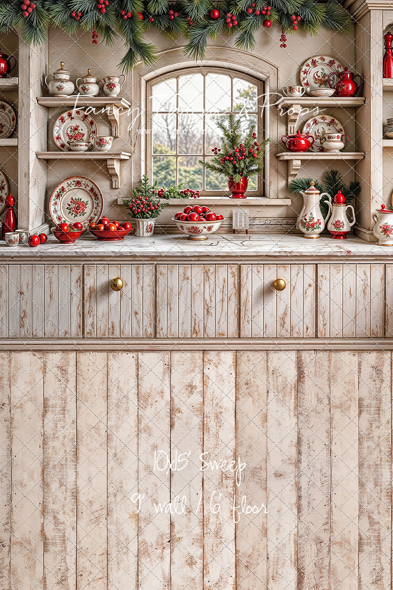Christmas China Cabinet - With Sweep Option