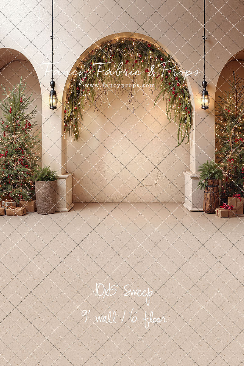 Christmas Courtyard Arch - With Sweep Option