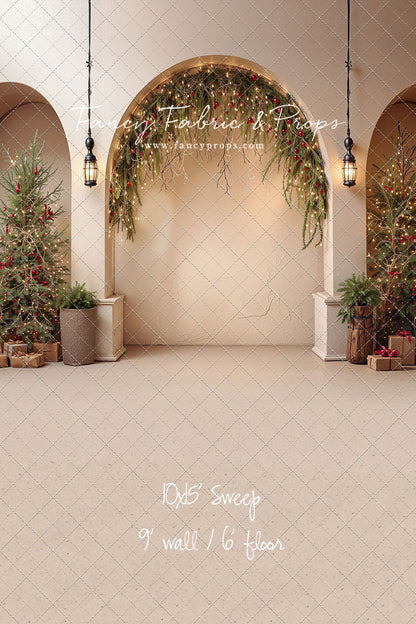 Christmas Courtyard Arch - With Sweep Option
