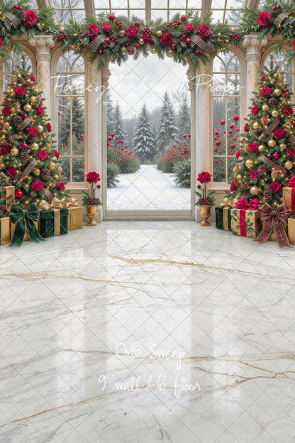 Christmas Rose Gala - with Sweep Option