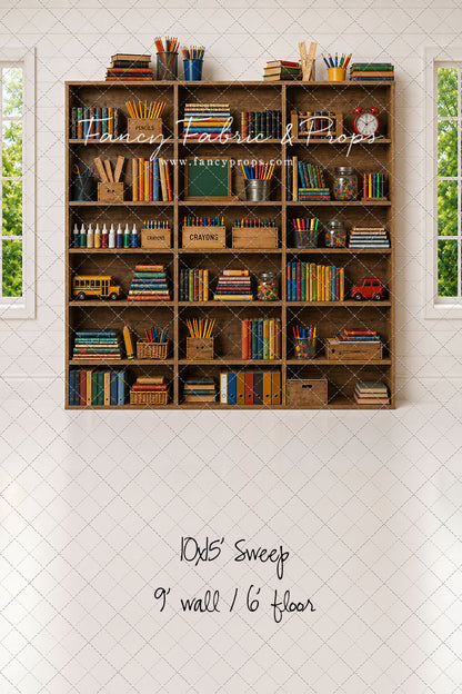 Classic Classroom Bookshelf - With Sweep Option