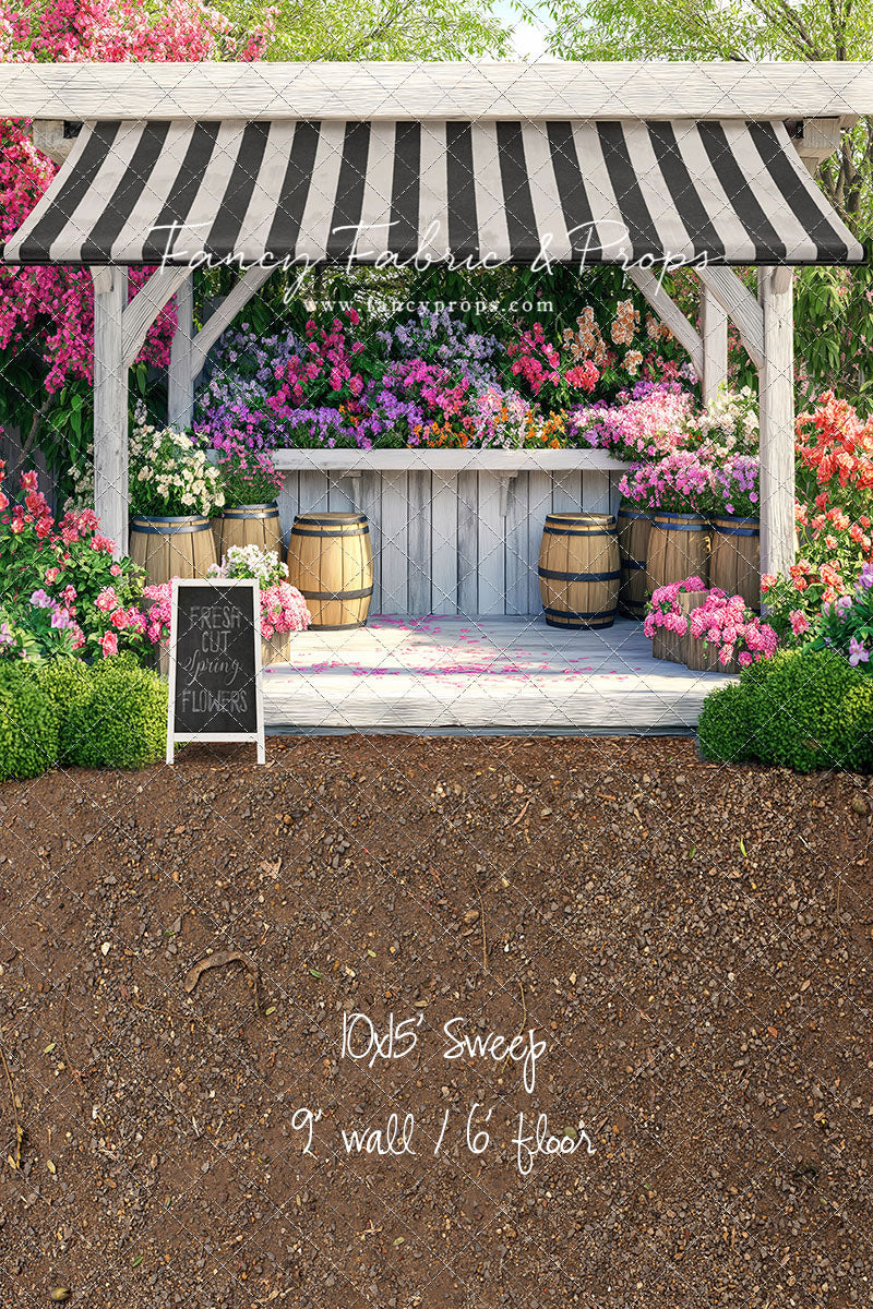 Country Spring Flower Shoppe - With Sweep Option