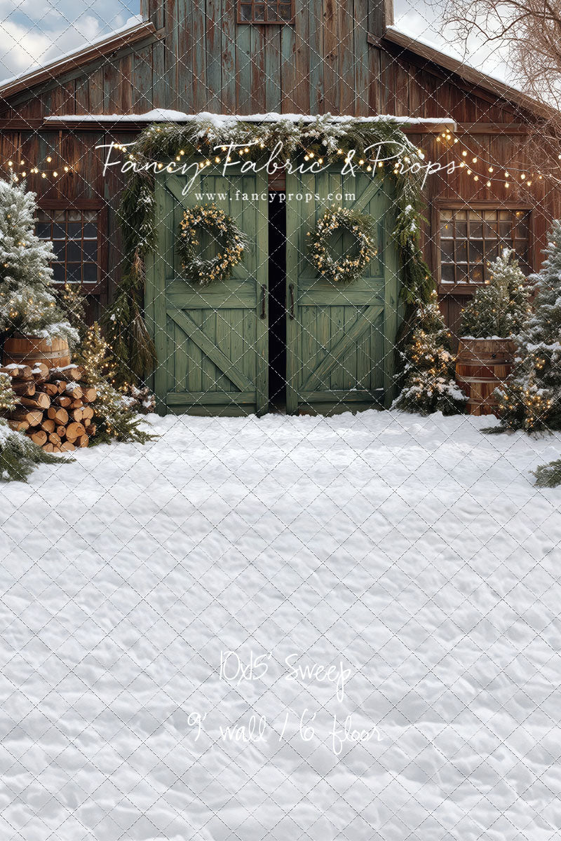 Cozy Christmas Barn - with Sweep Option